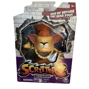 Scritterz BuzzGruff Interactive Orange Mini Monster Jungle Creature Toy